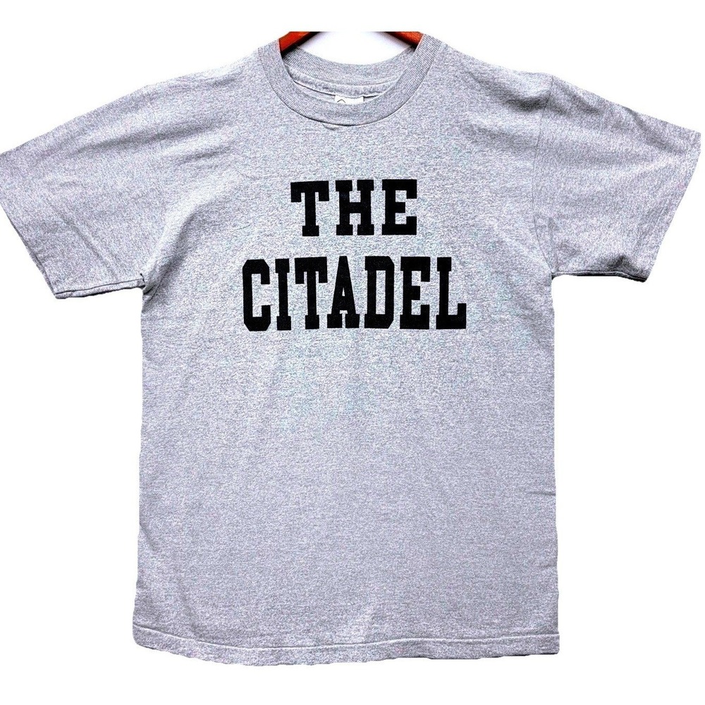 The Citadel Game Day VTG T-Shirt Men's L Heather Gray USA The Cotton Exchange
